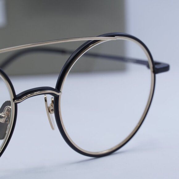 Final Price! Thom Browne TB108 ABLKGLD50 Black/Gold Eyeglasses 50mm - Picture 2 of 10